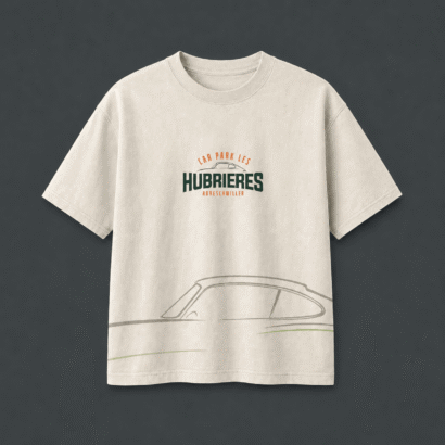 T-shirt Blanc Racing